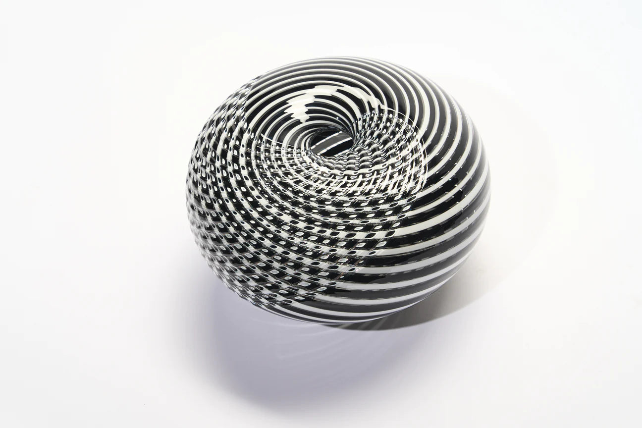 GATHER | Black and White Medium Half Cut Woven - Smolensky Gallery