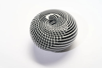 GATHER | Black and White Medium Half Cut Woven - Smolensky Gallery