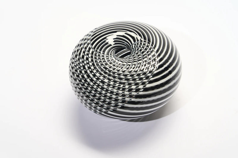 GATHER | Black and White Medium Half Cut Woven - Smolensky Gallery