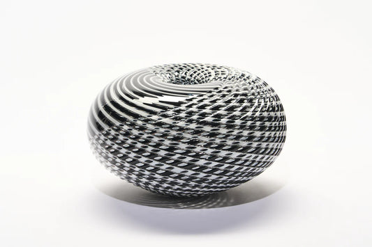 GATHER | Black and White Medium Half Cut Woven - Smolensky Gallery