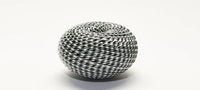 Black & White Woven Medium Basket - Smolensky Gallery