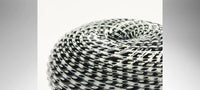 Black & White Woven Medium Basket - Smolensky Gallery