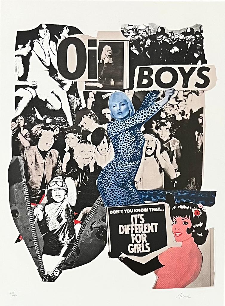 Oi Boys Don't You Know That It's Different For Girls (Blue) - Smolensky Gallery