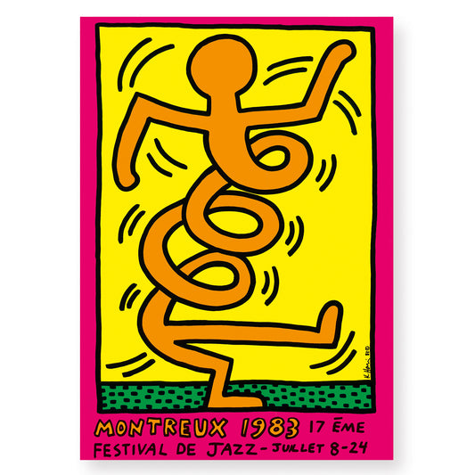 Keith Haring, Montreux Jazz Festival, 1983 (Orange) - Smolensky Gallery