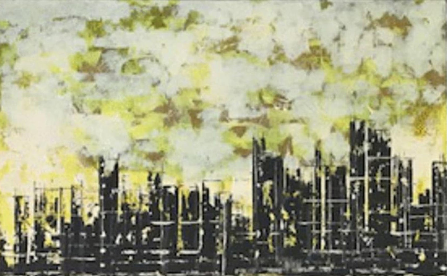 Downtown Yellow Skyline - Smolensky Gallery