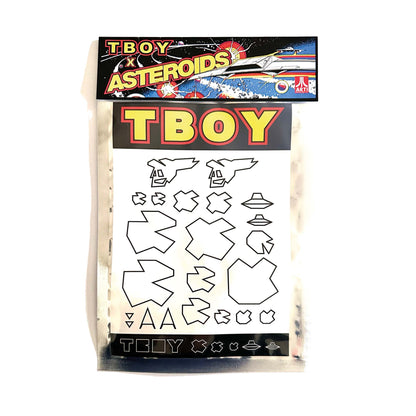 TBOY x ASTEROIDS sticker pack - Smolensky Gallery
