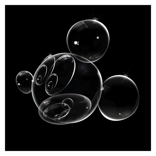 Bubble Mickey black edition - Smolensky Gallery