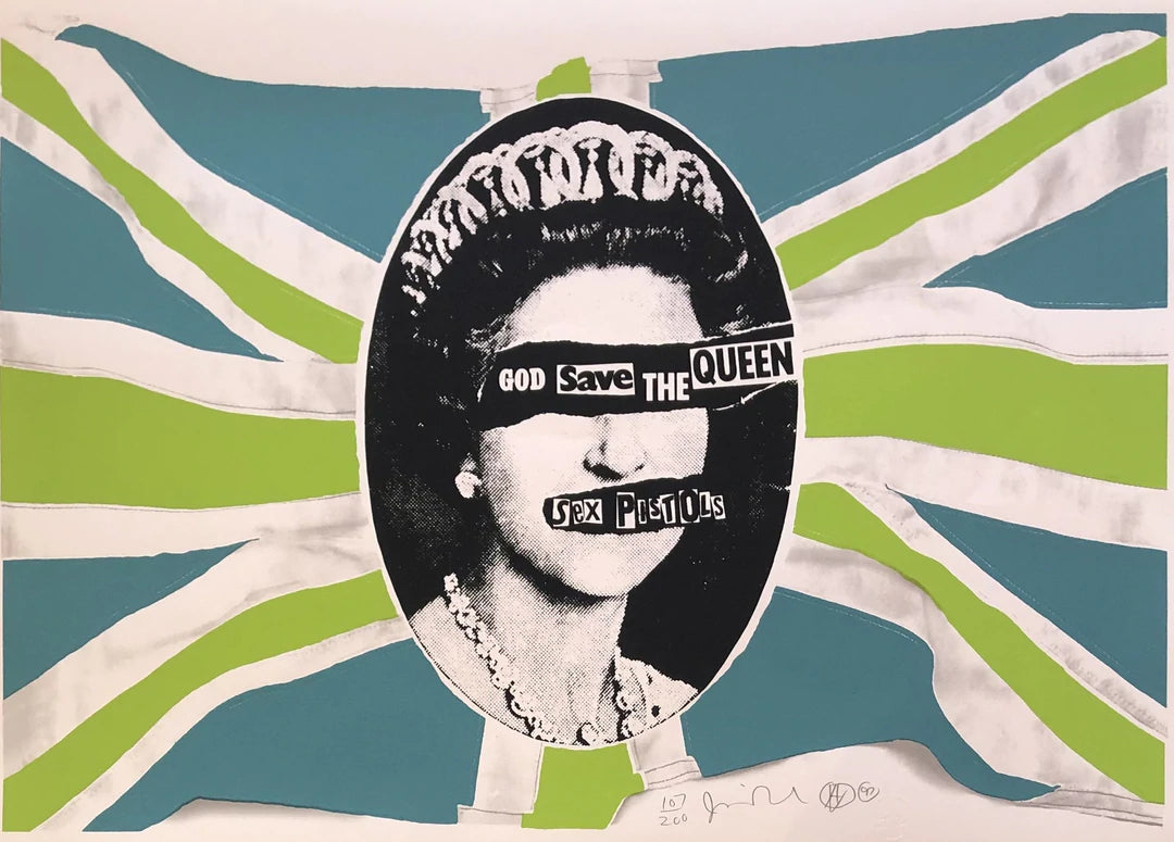 God Save The Queen (Lime Green Colourway) - Smolensky Gallery