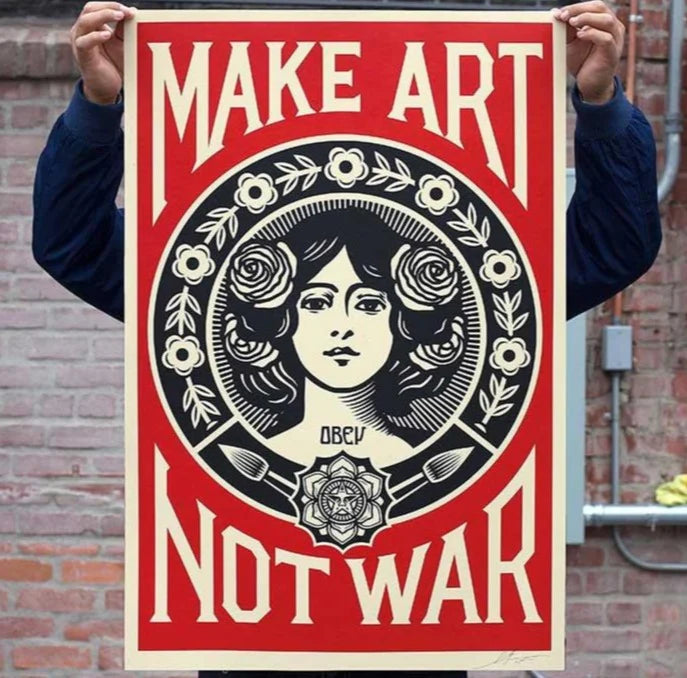 Make Art Not War (signed) - Smolensky Gallery
